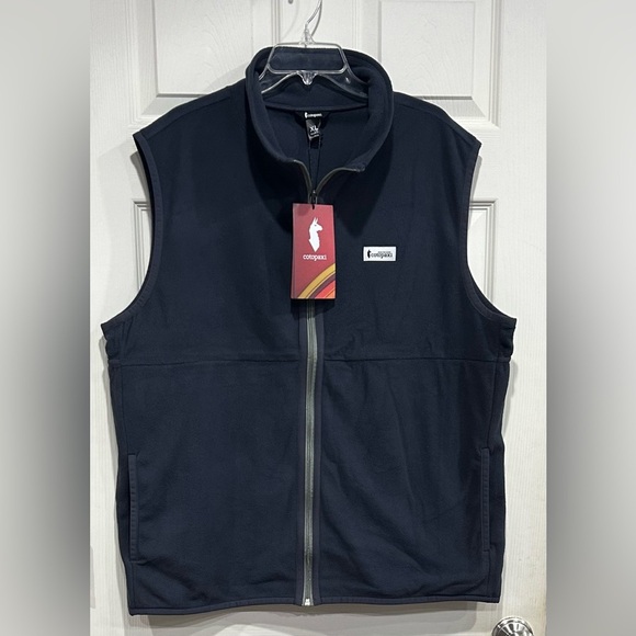 Cotopaxi Men's XL Amado Fleece Vest Graphite Blue NWT Cozy Soft - Picture 1 of 13